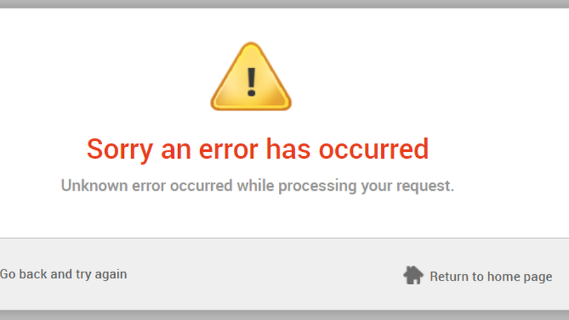 Sorry, an error occurred